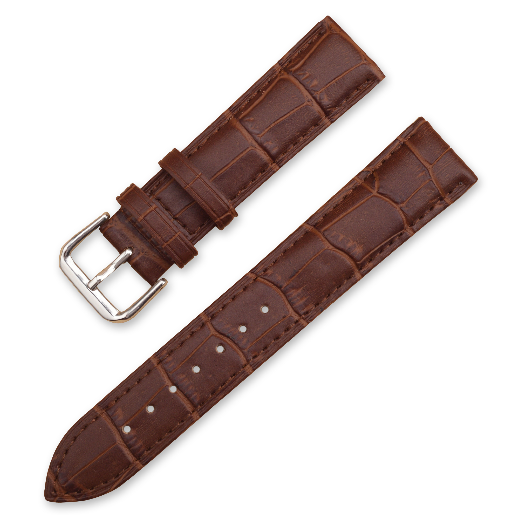 Marron foncé + boucle argentée