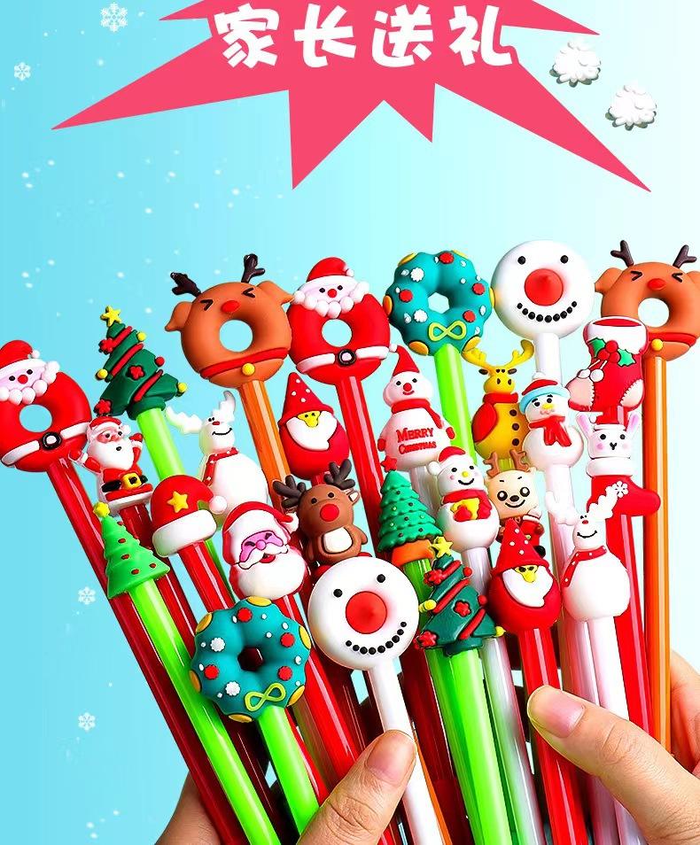 Cartoon Christmas pens 10 pcs/pack [Do not repeat]