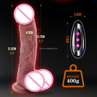 SacKnove Dildo Vibrateur Pénis Réaliste Vibrations Montantes & Descendantes Balancement Chauffant pour Femme Jouet Sexuel