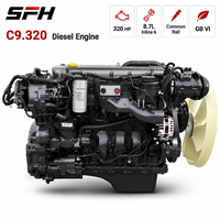 Moteur diesel SCDC fabriqué en Chine SFH C9.320 8.7L 320HP avec ECU de remplacement pour FPT CURSOR 9 pour camion lourd, camion benne, camion malaxeur