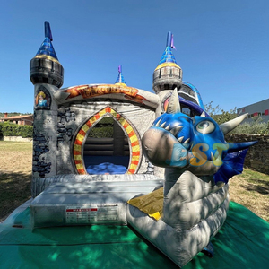 Château sautant gonflable de maison de rebond de dinosaure pour des enfants - Product Image 2
