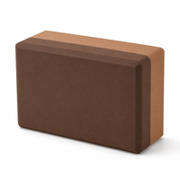 Blocs de yoga en mousse EVA bicolores à haute résilience, anti-déformation, pour le soutien des étirements en salle de sport et le yoga