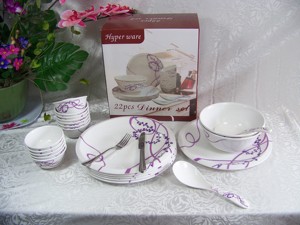 Ensemble de <span class=keywords><strong>vaisselle</strong></span> de table en mélamine 22 pièces, meilleure vente d'usine, personnalisé, santé, vente en gros - Product Image 4