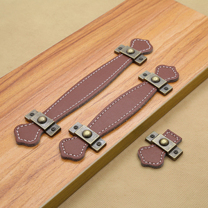 Tiradores de <span class=keywords><strong>cuero</strong></span> para muebles de cocina, <span class=keywords><strong>tirador</strong></span> para cajón de muebles, nuevo diseño, venta al por mayor - Product Image 5