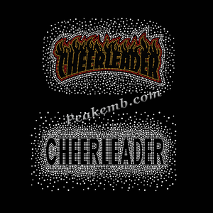Tutti i tipi di Cheerleading Cheerleading ferro su strass motivo di trasferimento di calore Design personalizzato per gli indumenti - Product Image 3