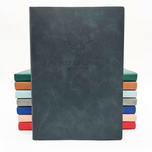 Carnet A5 en cuir mat à succès, couverture souple personnalisée avec gaufrage et reliure cousue, 80 g/m², idéal comme cadeau - Product Image 1