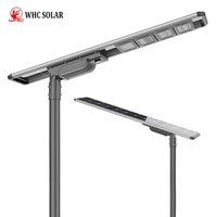 Éclairage routier, lampes LED intégrées, éclairage extérieur étanche IP65, lampadaire solaire, panneau solaire monocristallin, batterie LiFePO4