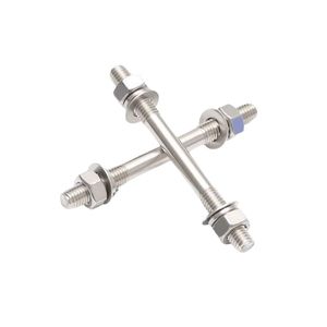 Varilla Roscada para Rueda de Automóvil de Acero Inoxidable 18-8, Estándar JIS, ASTM A193 Grado B8, B7, L7, L7M, B8, con Tuercas - Product Image 6