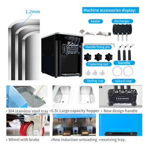 MK-36CT Machine à glace très populaire, modèle de table, avec 3 saveurs, machine à glace molle pour <span class=keywords><strong>boulangerie</strong></span>, restaurant, usage domestique - Product Image 5