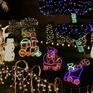 Guirlandes lumineuses LED animées <span class=keywords><strong>TOPREX</strong></span> pour extérieur, 220 V, 2D, pour décoration de Noël et de fêtes à la maison - Product Image 5