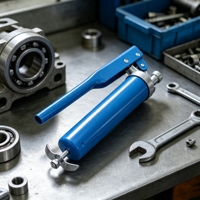 Pistolet à graisse à levier 150CC, pistolet à graisse manuel portable, outil de lubrification haute pression pour l'entretien des machines automobiles