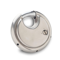 Cadenas à disque rond modifiable, sans clé, à code à 4 chiffres, antivol, étanche, pour extérieur, robuste, pour conteneurs