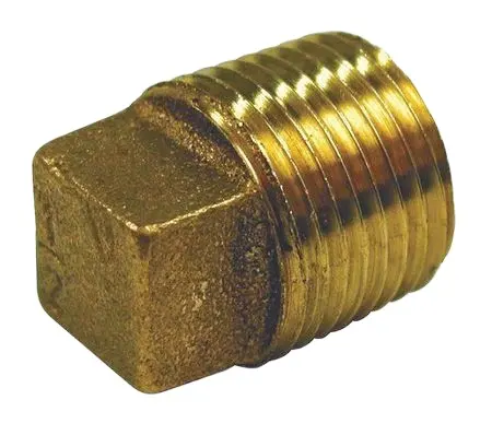 1/4 "Rode Messing Met Schroefdraad Massieve Buis Messing Plug Voor Uw Deur