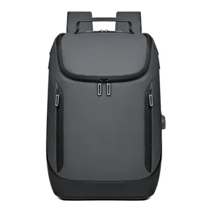 Вместительная дорожная сумка, Модный деловой Повседневный компьютерный рюкзак с застежкой-молнией, из прочного Оксфорда