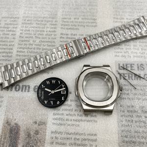 Kit de caja y correa de acero inoxidable de 41 mm 5711, con esfera y manecillas estilo Oriente Medio, compatible con el movimiento NH35/36 - Product Image 3