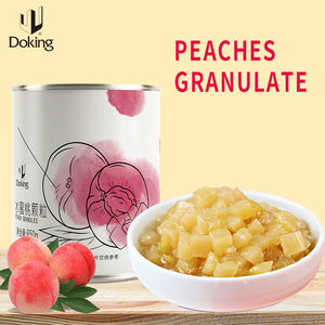 Doking Factory Wholesale OEM ODM Canned Fruit <strong>Tea</strong> Boba Ingredient Milk <strong>Tea</strong> Shop Canned Bubble <strong>Tea</strong> Materials Honey <strong>Peach</strong> <strong>Granules</strong> - Product Image 1