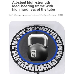 Trampolín <span class=keywords><strong>Infantil</strong></span> para Ejercicio en Casa con Cuerda Elástica, Material de Polipropileno, Mini <span class=keywords><strong>Cama</strong></span> Elástica Comercial para Fitness y Moldeamiento Corporal - Product Image 3