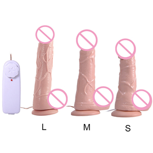 Emote-consolador de empuje controlado para mujer, pluma vibratoria, Consolador - Product Image 1