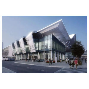 Vorgefertigte Verzinkte Stahlkonstruktion Industriehalle Gewerbliche Ausstellungshalle Modernes Design Weiße Farbe 5 Jahre - Product Image 4