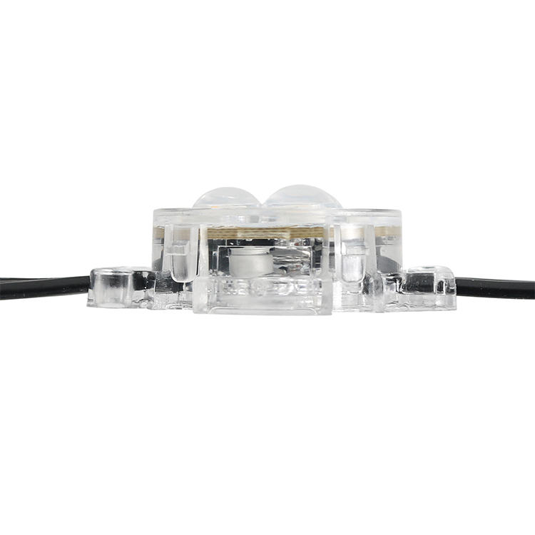 SHIJI DC48V Permanent Christmas Track Light 30mm 3Leds Addressable UCS2904 RGBW Led Pixel String Light