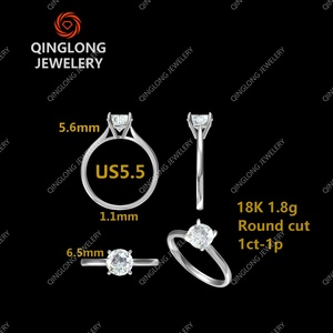 เครื่องประดับเพชร IGI แบบสั่งทำพิเศษ เพชรแล็บ 1 กะรัต VVS แหวนเพชรเม็ดเดี่ยว ทองคำแท้ 18K สำหรับผู้หญิง เหมาะสำหรับงานหมั้นและงานแต่งงาน - Product Image 3