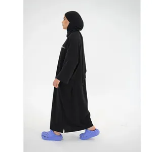 Atmungsaktiv Cool Luxus Abaya Kaftan T-Shirt islamische Kleidung Sommer muslimische Kleider