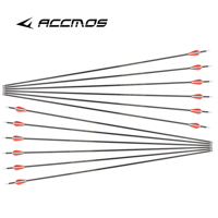HOT SALE Flèche de Tir à l'Arc en Carbone Pur ID 4.2mm Sp300 400 500 600 700 800 900 1000 1500 1800 pour Arc Classique/à Poulies