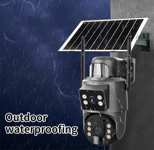 Caméra solaire UBOX 6MP à double objectif, faible consommation d'énergie, capteur PIR, sécurité, PTZ, WIFI, IP, CCTV, solaire, WIFI ou carte SIM 4G - Product Image 5