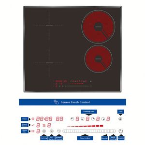 Placa de Inducción de Cuatro Quemadores con Control Táctil y Placa Vitrocerámica Eléctrica, Venta Directa de Fábrica, Placa Eléctrica Mixta con Infrarrojos - Product Image 3