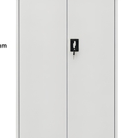 Armoire de classement en acier au design moderne, armoire de rangement métallique à 2 portes avec étagères réglables, armoire de classement de bureau, prix de gros