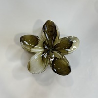 Nuevos Accesorios para el Cabello con Diseño de Flor de Frangipani, Pinza para el Cabello con Flor de Plumeria Transparente de 8 cm, en Oferta