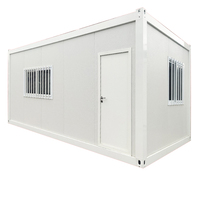 Maison préfabriquée en structure acier durable, maison modulaire moderne en conteneur, pod de vie portable pour bureau de chantier et chambre d'hôtes