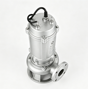 Pompa per acque reflue trifase DN 6 pollici WQ-QG 304 SS con lama di taglio anti-intasamento per il trattamento delle acque reflue industriali con flangia - Product Image 1