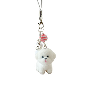 Colgante para teléfono de peluche estilo coreano de <span class=keywords><strong>Kirby</strong></span> Bear, lindo, tipo cachorro, llavero para bolso, llavero - Product Image 5