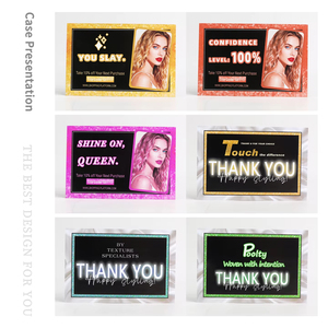 工厂定制带徽标的感谢卡，适合小型企业豪华广告贺卡印刷 - Product Image 3