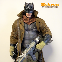 Patung Batman Ukuran Asli dari Koleksi Resin Fiberglass Hot Sal, Figur Aksi untuk Pajangan