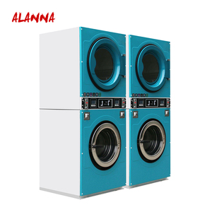 Lavadora y Secadora Comercial Apilable de Autoservicio de 12KG y 15KG con Calentamiento a Gas para Lavanderías, Hoteles y Escuelas - Product Image 2