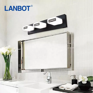 현대적인 미니멀리스트 LED 욕실 화장대 조명 3구 불빛 차단 유리 갓 벽걸이 장식 조명기구 - Product Image 2