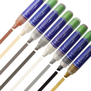 Marqueur de coulis géant OEM et ODM de 10mm de large Marqueur de peinture <span class=keywords><strong>pour</strong></span> carrelage <span class=keywords><strong>Stylo</strong></span> de réparation étanche <span class=keywords><strong>pour</strong></span> coulis de carrelage - Product Image 1