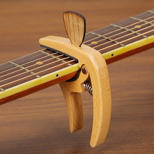 Clip <span class=keywords><strong>de</strong></span> réglage <span class=keywords><strong>de</strong></span> tonalité en bois massif pour guitare folk et classique, accessoires d'instruments - Product Image 3