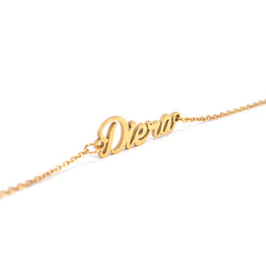 अनुकूलित स्टेनलेस स्टील 18K सोना मढ़वाया व्यक्तिगत पायल - Product Image 2