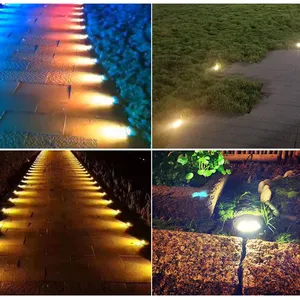 3W RGB APP Control Buried Light Outdoor Waterproof Underground Light Color Landscape Walkway Buried Light Walk