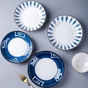 Custom Factory Price Pad Printing Dinner 7/8 Inch <b>Ceramic</b> Cheap Charger <b>Plate</b> for Hotel - Product Image 5