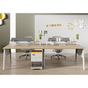 Bureau ergonomique moderne personnalisé bureau à domicile poste de travail modulaire durable avec cloison - Product Image 1