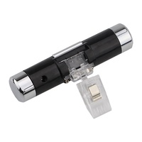 Termometer Tampilan Digital LED dengan Lampu Malam Belakang Termometer Stopkontak Mobil Jam Elektronik