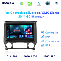 Émetteur FM portable à écran tactile avec CarPlay sans fil et Android Auto, prix d'usine, pour Chevrolet Silverado 2014-2018, système multimédia automobile