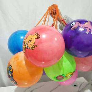 Pelota inflable de PVC, pelota elástica para niños, práctica de fútbol, ​​pelota inflable con cadena gruesa, pelota de playa de PVC, pelota de rebote duradera - Product Image 6