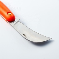 Couteau de greffage pliant professionnel Kwang Hsieh pour le jardinage, lame en acier inoxydable 440A, gravure laser, manche en plastique