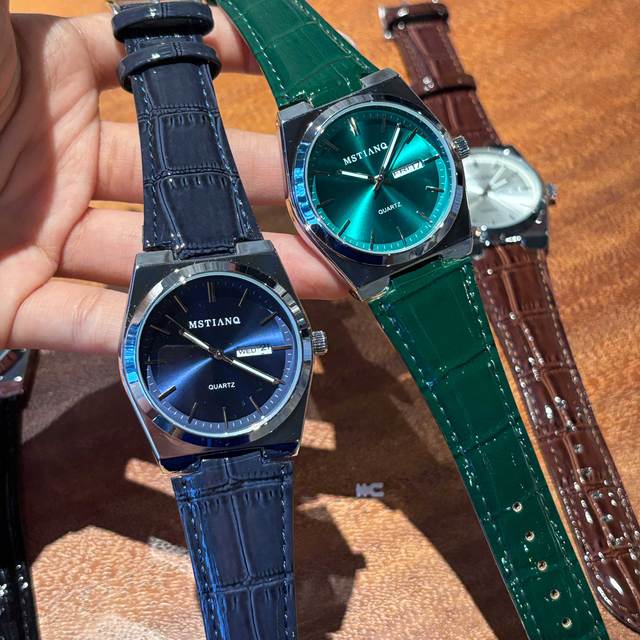 For Swiss Luxury Men's Ultra-Thin Quartz Watch with Pointer Classic Belt Alloy Case 3BAR Water Resistance