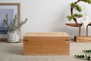 Caja <span class=keywords><strong>de</strong></span> Madera Rectangular Pequeña Personalizada con <span class=keywords><strong>Tapa</strong></span> con Bisagras, Cajas <span class=keywords><strong>de</strong></span> Música del Fabricante para Manualidades, Cofres <span class=keywords><strong>de</strong></span> Madera Hechos a Mano - Product Image 4